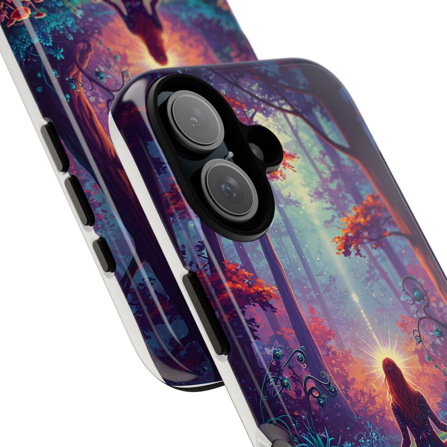 Nature-Inspired Phone Case with Meditating Woman Design