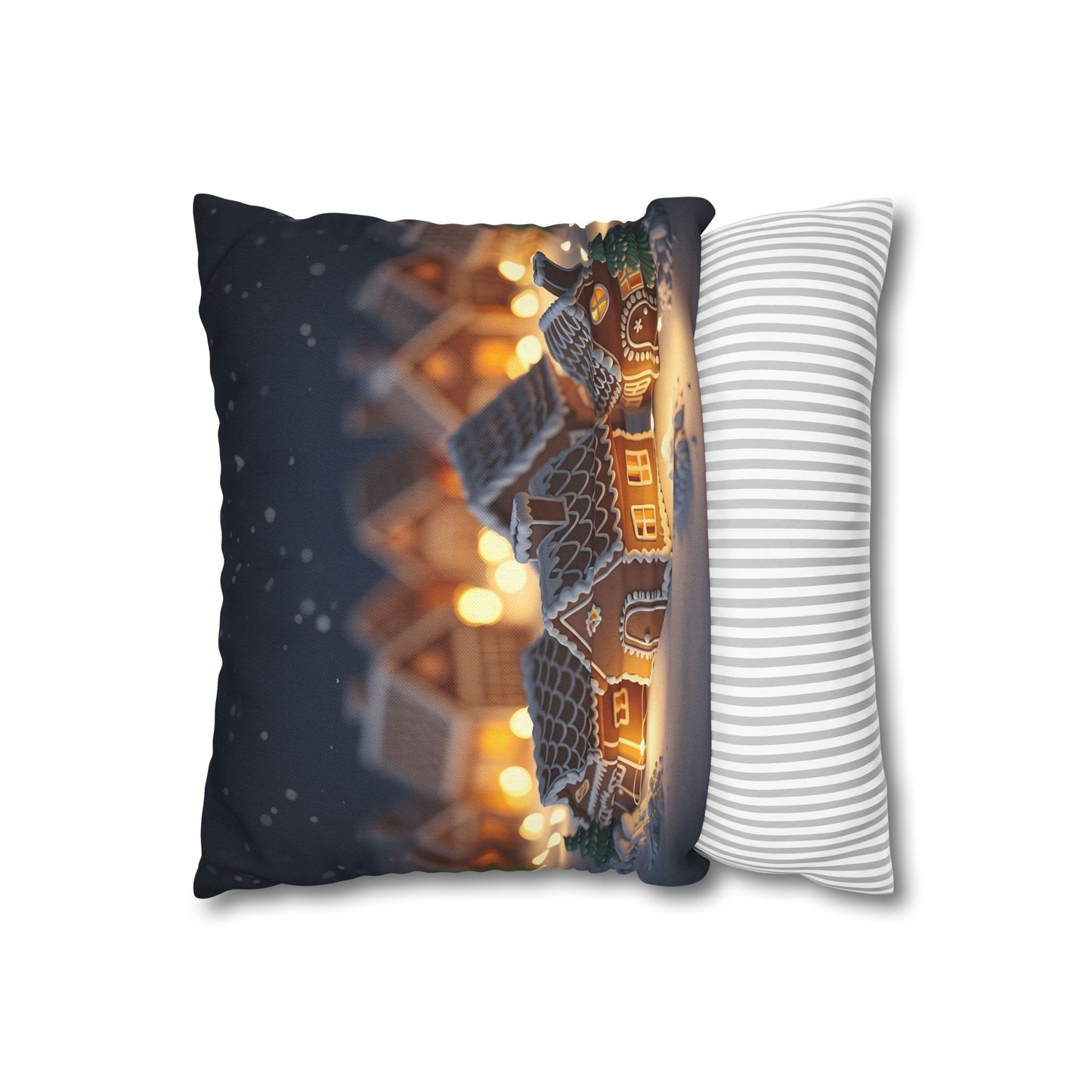 Gingerbread Village Holiday Pillowcase
