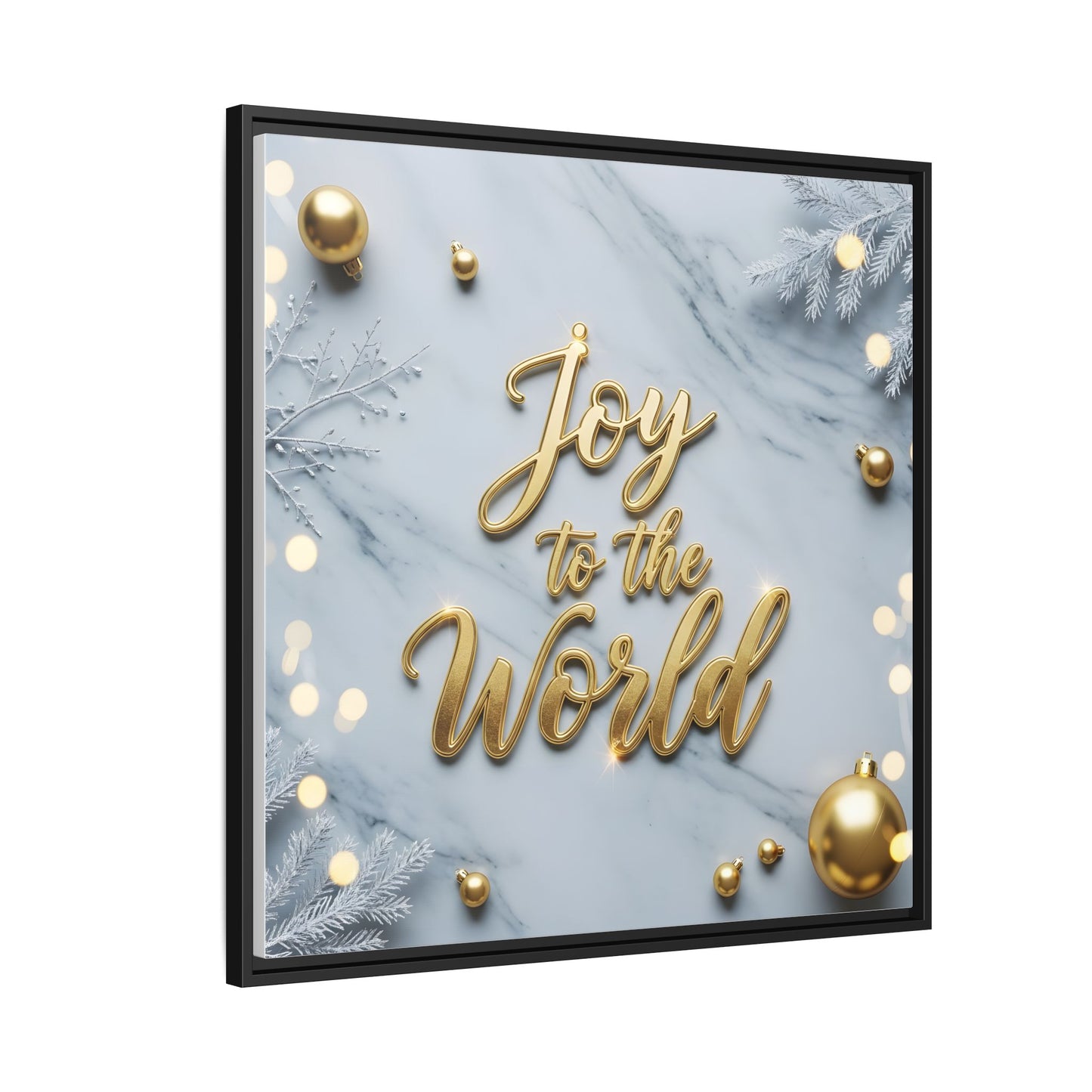 Framed Holiday Art Print - "Joy to the World"