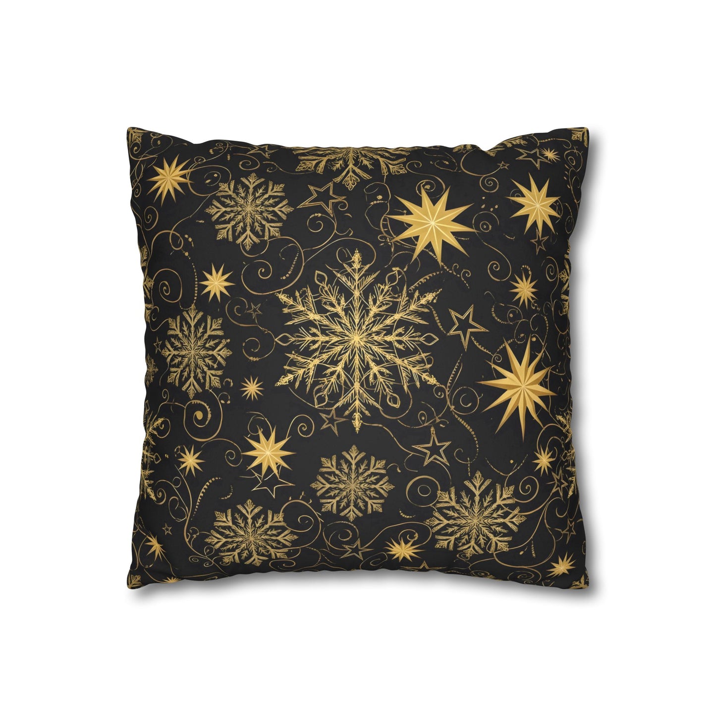 Starry Night Faux Suede Pillowcase