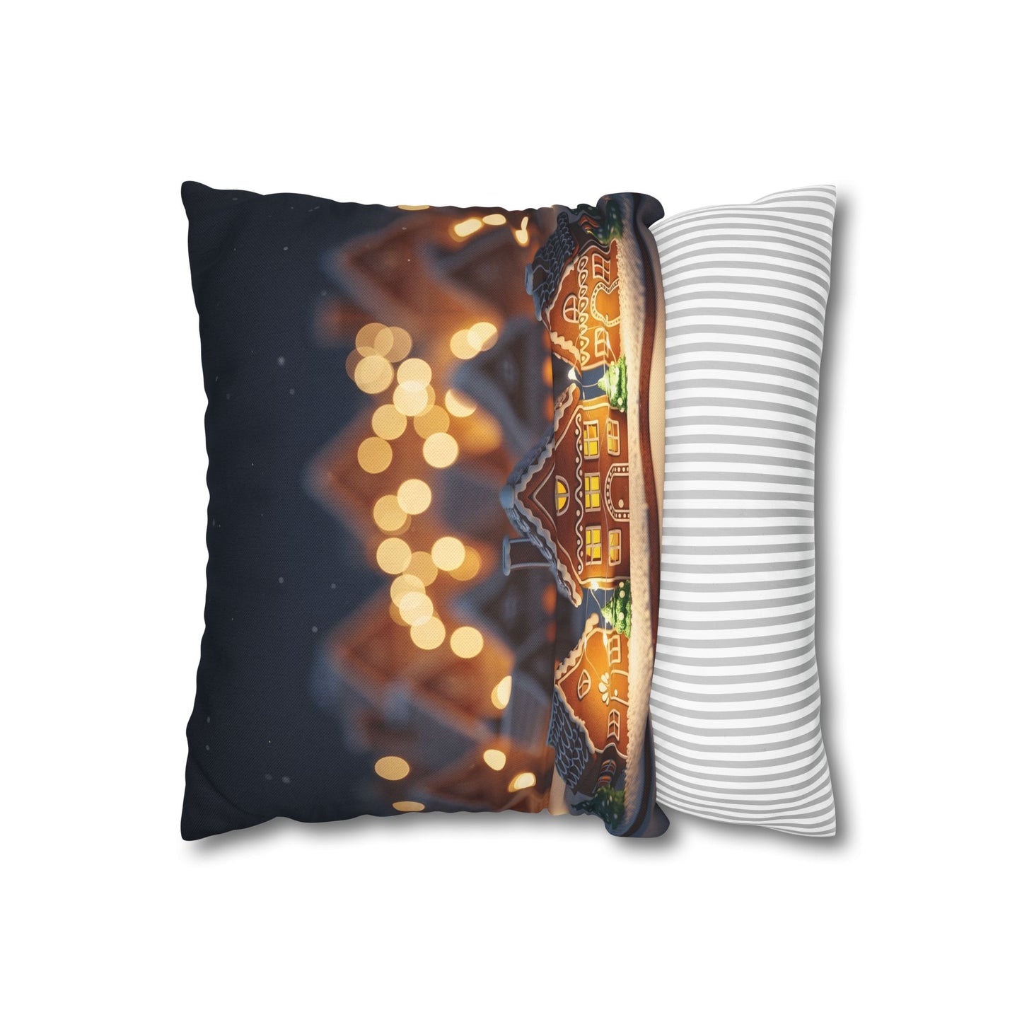 Gingerbread Village Holiday Pillowcase