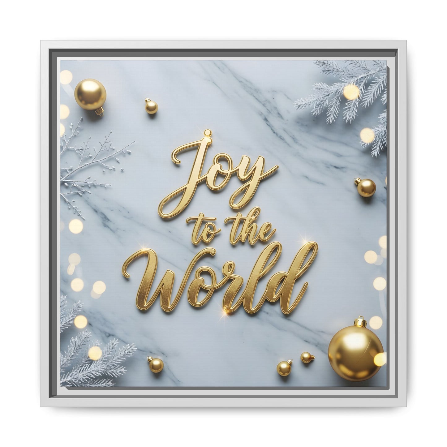 Framed Holiday Art Print - "Joy to the World"