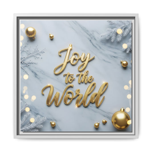 Framed Holiday Art Print - "Joy to the World"