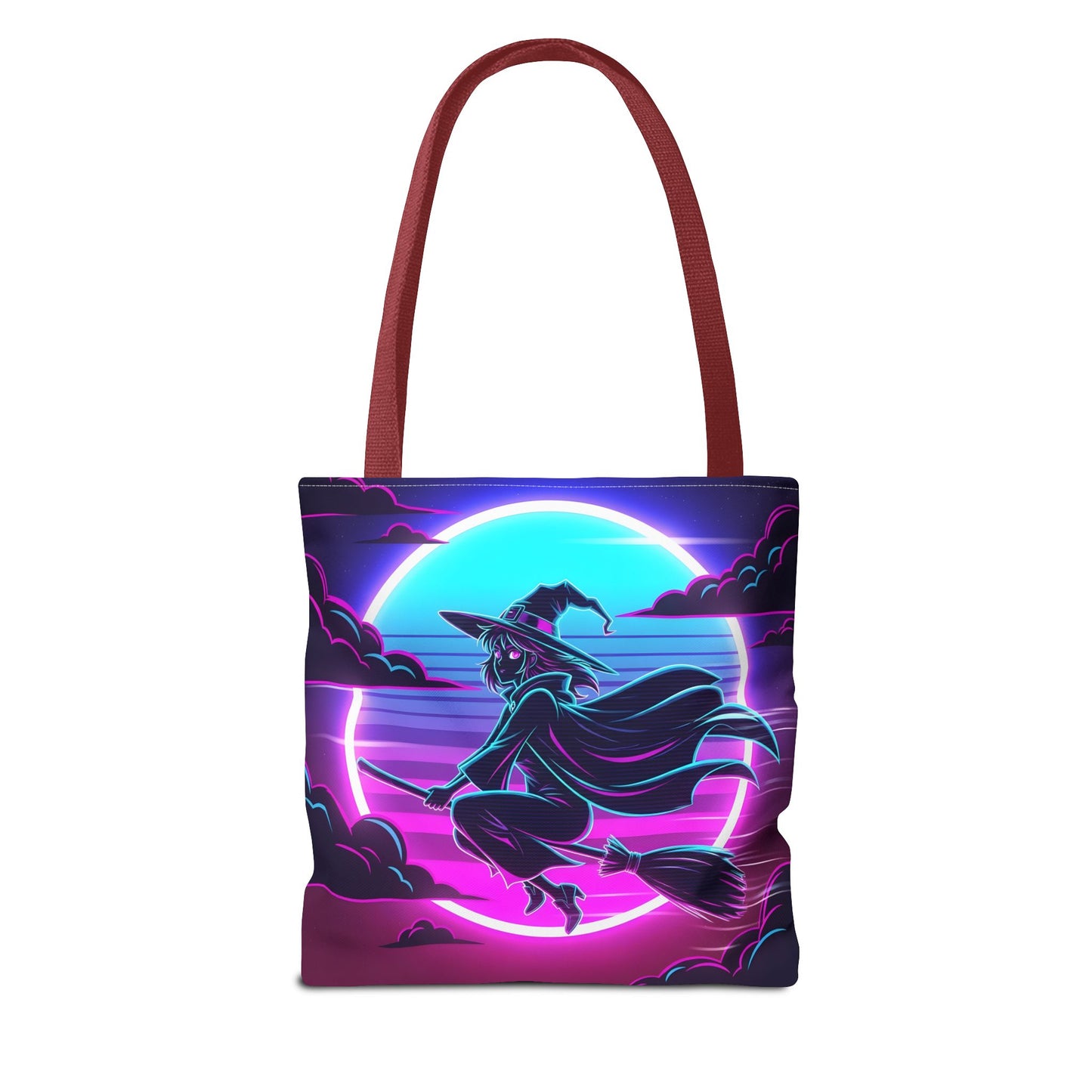 Witchy Moonlight Tote Bag - Magical AOP Design for Halloween & Everyday Use